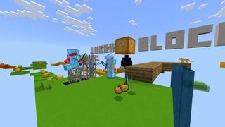 Screenshot of the Minecraft Bedrock Marketplace product Lucky Blocks Rush created by BLOCKLAB Studios.