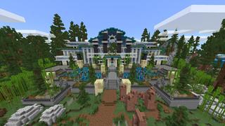 Screenshot of the Minecraft Bedrock Marketplace product Luxury Mansion created by BLOCKLAB Studios.