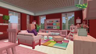 Screenshot of the Minecraft Bedrock Marketplace product Magical Red House created by BLOCKLAB Studios.