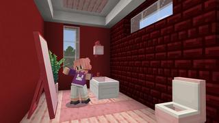 Screenshot of the Minecraft Bedrock Marketplace product Magical Red House created by BLOCKLAB Studios.