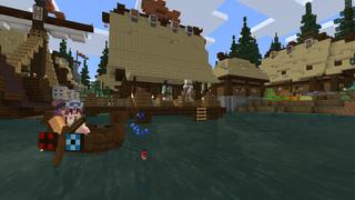Screenshot of the Minecraft Bedrock Marketplace product Magnet Fishing created by BLOCKLAB Studios.