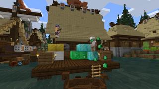 Screenshot of the Minecraft Bedrock Marketplace product Magnet Fishing created by BLOCKLAB Studios.