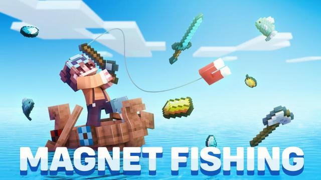 Thumbnail of the Minecraft Bedrock Marketplace product Magnet Fishing created by BLOCKLAB Studios.