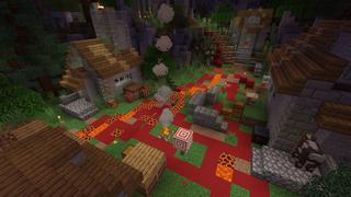 Screenshot of the Minecraft Bedrock Marketplace product MC, but It Turns Into Lava created by BLOCKLAB Studios.