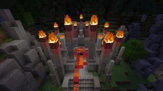 Screenshot of the Minecraft Bedrock Marketplace product MC, but It Turns Into Lava created by BLOCKLAB Studios.