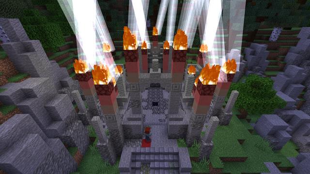 Screenshot of the Minecraft Bedrock Marketplace product MC, but It Turns Into Lava created by BLOCKLAB Studios.