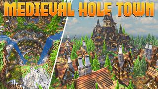 Thumbnail of the Minecraft Bedrock Marketplace product Medieval Hole Town created by BLOCKLAB Studios.
