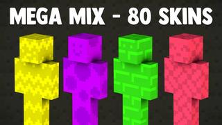 Thumbnail of the Minecraft Bedrock Marketplace product Mega Mix - 80 Skins created by BLOCKLAB Studios.