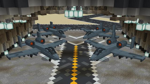 Screenshot of the Minecraft Bedrock Marketplace product Military Base: The Airforce created by BLOCKLAB Studios.