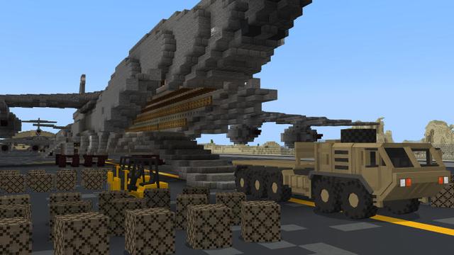 Screenshot of the Minecraft Bedrock Marketplace product Military Base: The Airforce created by BLOCKLAB Studios.
