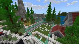 Screenshot of the Minecraft Bedrock Marketplace product Millionaire Mansion Island created by BLOCKLAB Studios.