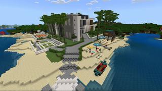 Screenshot of the Minecraft Bedrock Marketplace product Millionaire Mansion Resort created by BLOCKLAB Studios.