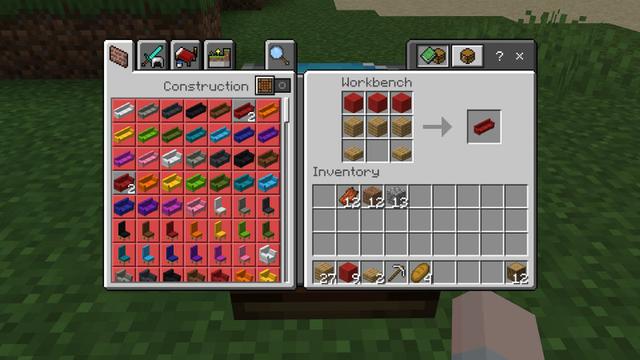 Screenshot of the Minecraft Bedrock Marketplace product Modern Furniture Add-On created by BLOCKLAB Studios.