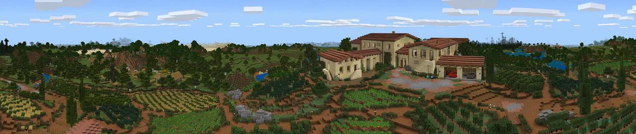 Panorama of the Minecraft Bedrock Marketplace product Modern Italian Furniture created by BLOCKLAB Studios.