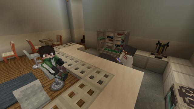 Screenshot of the Minecraft Bedrock Marketplace product Modern Italian Furniture created by BLOCKLAB Studios.
