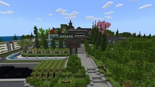 Screenshot of the Minecraft Bedrock Marketplace product Modern Japanese Inn created by BLOCKLAB Studios.