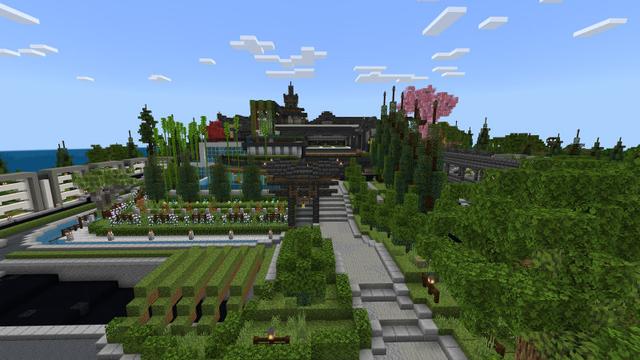Screenshot of the Minecraft Bedrock Marketplace product Modern Japanese Inn created by BLOCKLAB Studios.