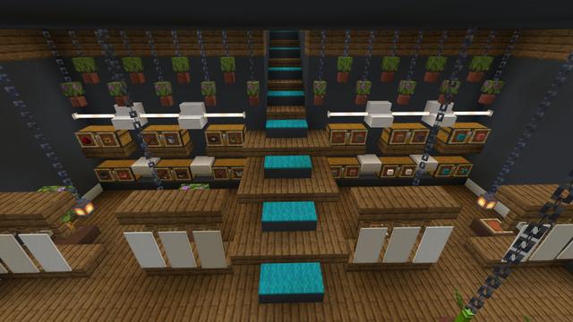 Screenshot of the Minecraft Bedrock Marketplace product Modern Japanese Inn created by BLOCKLAB Studios.