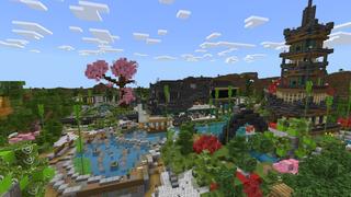 Screenshot of the Minecraft Bedrock Marketplace product Modern Japanese Inn created by BLOCKLAB Studios.