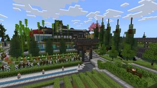 Screenshot of the Minecraft Bedrock Marketplace product Modern Japanese Inn created by BLOCKLAB Studios.