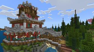 Screenshot of the Minecraft Bedrock Marketplace product Modern Japanese Inn created by BLOCKLAB Studios.