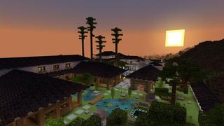 Screenshot of the Minecraft Bedrock Marketplace product Modern Japanese Mansion created by BLOCKLAB Studios.