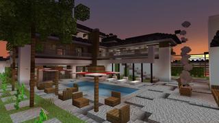Screenshot of the Minecraft Bedrock Marketplace product Modern Japanese Mansion created by BLOCKLAB Studios.