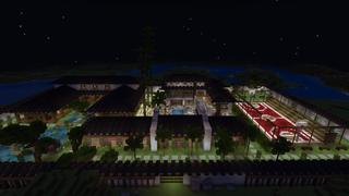 Screenshot of the Minecraft Bedrock Marketplace product Modern Japanese Mansion created by BLOCKLAB Studios.