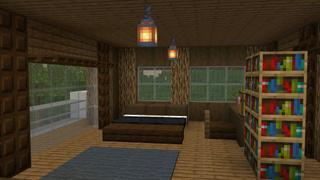 Screenshot of the Minecraft Bedrock Marketplace product Modern Japanese Mansion created by BLOCKLAB Studios.