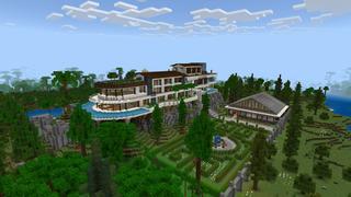 Screenshot of the Minecraft Bedrock Marketplace product Modern Millionaire Mansion created by BLOCKLAB Studios.