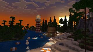 Screenshot of the Minecraft Bedrock Marketplace product Modern Millionaire Mansion created by BLOCKLAB Studios.