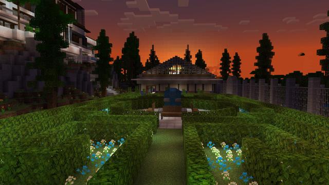 Screenshot of the Minecraft Bedrock Marketplace product Modern Millionaire Mansion created by BLOCKLAB Studios.
