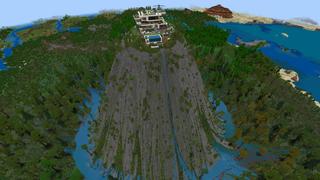 Screenshot of the Minecraft Bedrock Marketplace product Modern Mountain Mansion created by BLOCKLAB Studios.