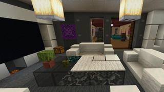 Screenshot of the Minecraft Bedrock Marketplace product Modern Mountain Mansion created by BLOCKLAB Studios.