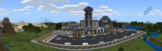 Panorama of the Minecraft Bedrock Marketplace product Modern Planes created by BLOCKLAB Studios.