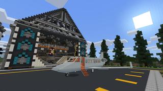 Screenshot of the Minecraft Bedrock Marketplace product Modern Planes created by BLOCKLAB Studios.