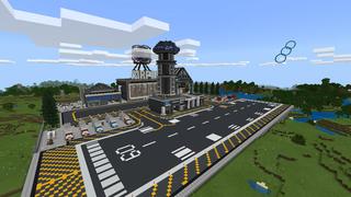Screenshot of the Minecraft Bedrock Marketplace product Modern Planes created by BLOCKLAB Studios.