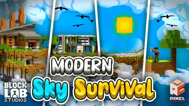 Thumbnail of the Minecraft Bedrock Marketplace product Modern Sky Survival created by BLOCKLAB Studios.