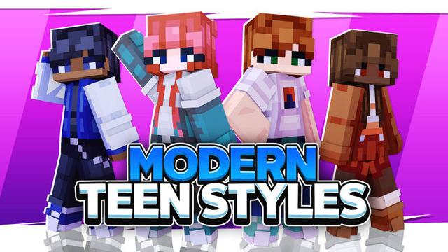 Thumbnail of the Minecraft Bedrock Marketplace product Modern Teen Styles created by BLOCKLAB Studios.