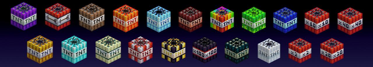 Panorama of the Minecraft Bedrock Marketplace product More TNT created by BLOCKLAB Studios.