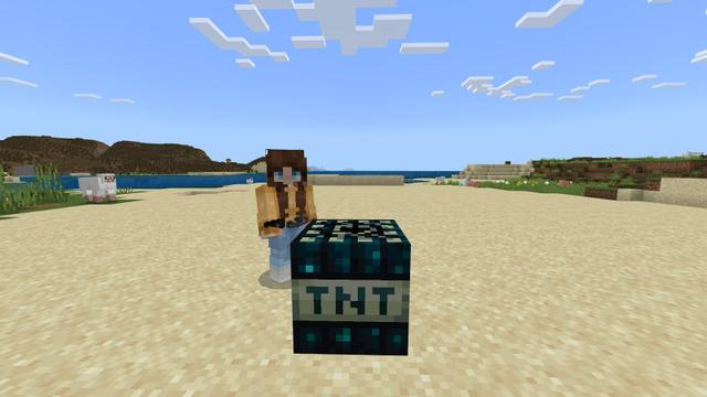 Screenshot of the Minecraft Bedrock Marketplace product More TNT created by BLOCKLAB Studios.