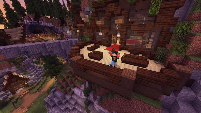 Screenshot of the Minecraft Bedrock Marketplace product Mountain Village created by BLOCKLAB Studios.