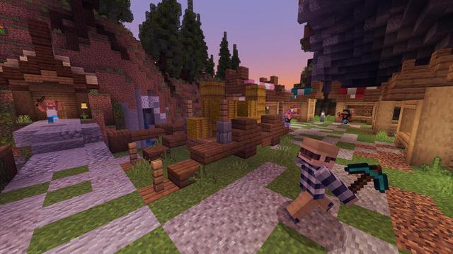 Screenshot of the Minecraft Bedrock Marketplace product Mountain Village created by BLOCKLAB Studios.