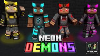 Thumbnail of the Minecraft Bedrock Marketplace product Neon Demons created by BLOCKLAB Studios.