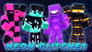 Thumbnail of the Minecraft Bedrock Marketplace product Neon Glitches created by BLOCKLAB Studios.