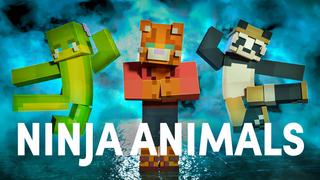 Thumbnail of the Minecraft Bedrock Marketplace product Ninja Animals created by BLOCKLAB Studios.
