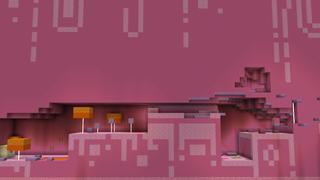 Screenshot of the Minecraft Bedrock Marketplace product Noob vs Pro vs Hacker Parkour created by BLOCKLAB Studios.