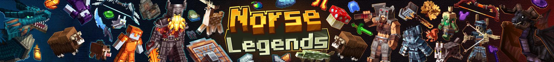 Panorama of the Minecraft Bedrock Marketplace product Norse Legends Add-On created by BLOCKLAB Studios.
