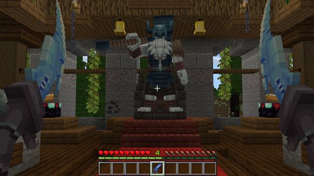 Screenshot of the Minecraft Bedrock Marketplace product Norse Legends Add-On created by BLOCKLAB Studios.