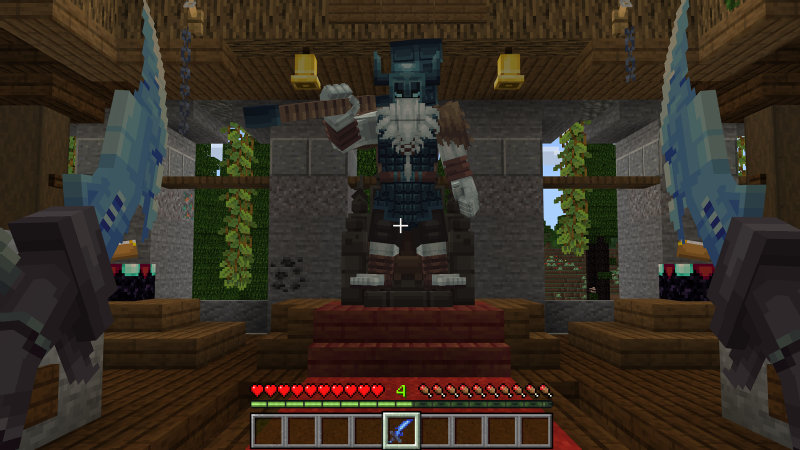 Screenshot of the Minecraft Bedrock Marketplace product Add-On „Norse Legends“ created by BLOCKLAB Studios.